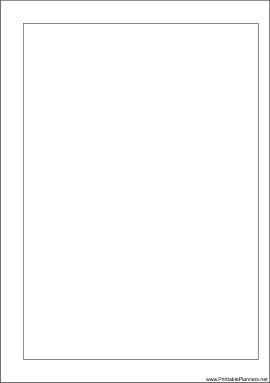 Printable A5 Organizer Blank Page - Right
