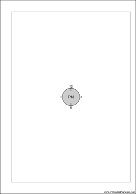 Printable A5 Organizer Chronotebook Afternoon - Right