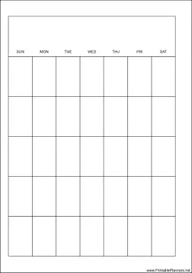 Printable A5 Organizer Monthly Planner-Month On A Page - Left