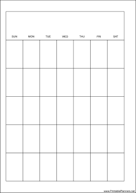 Printable A5 Organizer Monthly Planner-Month On A Page - Left