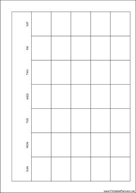 Printable A5 Organizer Monthly Planner-Month On A Page - Right (landscape)