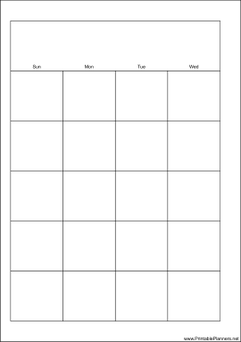 Printable A5 Organizer Monthly Planner-Month On Two Pages - Left