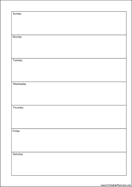 Printable A5 Organizer Weekly Planner-Week On A Page - Right