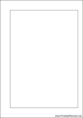 Printable A6 Organizer Blank Page - Right