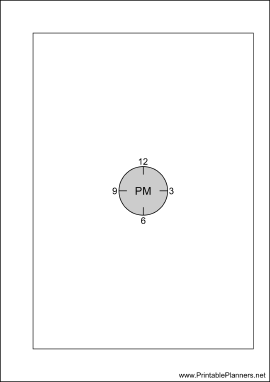 Printable A6 Organizer Chronotebook Afternoon - Right