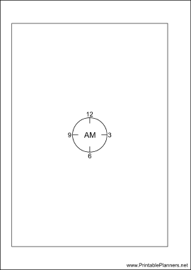 Printable A6 Organizer Chronotebook Morning - Left