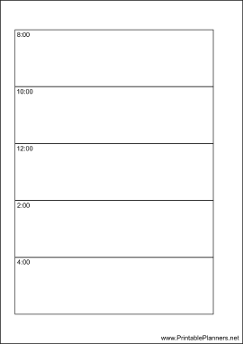 Printable A6 Organizer Daily Planner-Day On A Page - Left