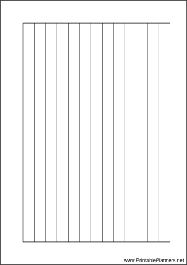 Printable A6 Organizer Lined Note Page - Right (landscape)