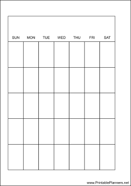 Printable A6 Organizer Monthly Planner-Month On A Page - Left