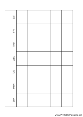 Printable A6 Organizer Monthly Planner-Month On A Page - Left (landscape)