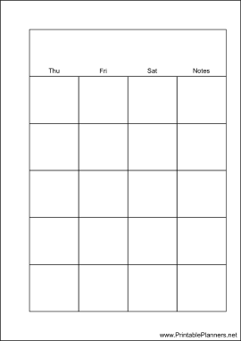 Printable A6 Organizer Monthly Planner-Month On Two Pages - Right