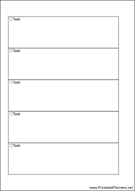 Printable A6 Organizer To Do List - Left