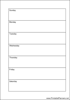 Printable A6 Organizer Weekly Planner-Week On A Page - Right