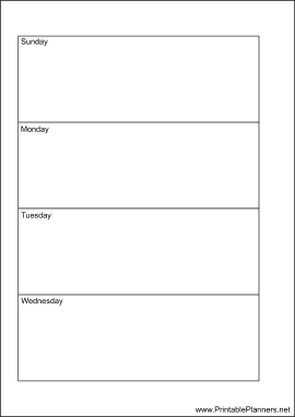 Printable A6 Organizer Weekly Planner-Week On Two Pages - Left