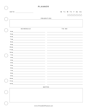 Printable Basic Planner