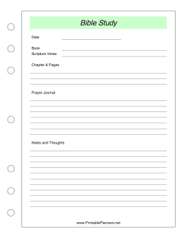 Printable Bible Study Tracker