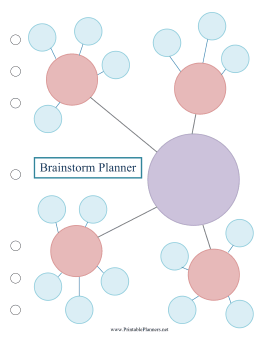 Printable Brainstorm Planner