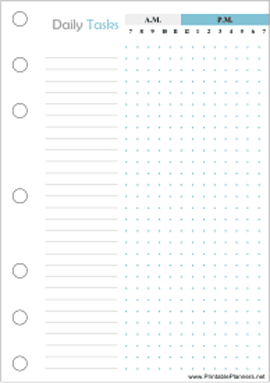 Printable Bullet Journal Daily Tracker