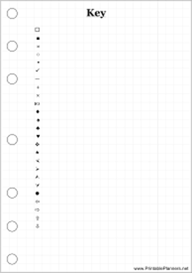 Printable Bullet Journal Key