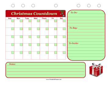 Printable Christmas Event Planner