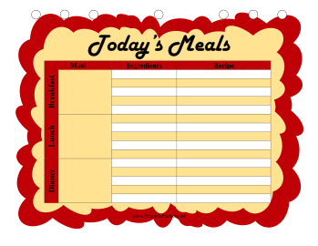 Printable Daily Menu Planner