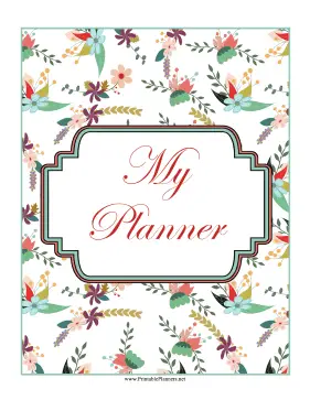 Printable Floral Planner