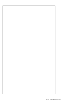 Printable Large Cahier Planner Blank Page - Left