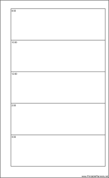 Printable Large Cahier Planner Day On A Page - Right