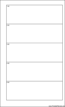 Printable Large Cahier Planner Day On Two Pages - Right