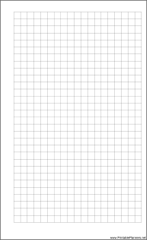 Printable Large Cahier Planner Grid Page - Right