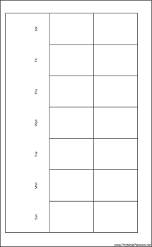 Printable Large Cahier Planner Month On Two Pages Landscape - Left