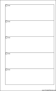 Printable Large Cahier Planner To Do List - Right