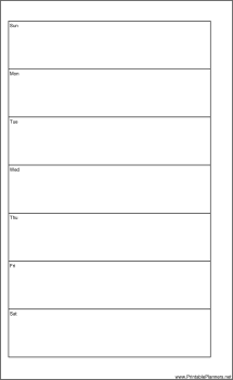 Printable Large Cahier Planner Week On One Page - Left