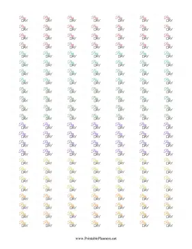 Printable Pay Day Stickers