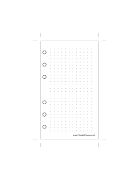 Printable Pocket Dot Grid Right