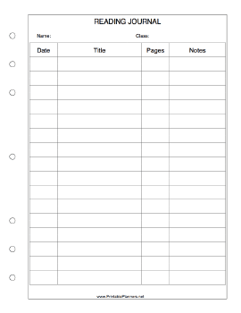 The Essential Reading Journal - Printable PDF – Scribe Forge