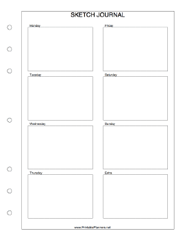 Printable Sketch Journal