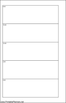 Printable Small Cahier Planner Day On A Page - Left