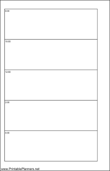 Printable Small Cahier Planner Day On Two Pages - Left