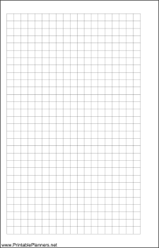 Printable Small Cahier Planner Grid Page - Left