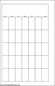 Printable Small Cahier Planner Month On A Page - Left