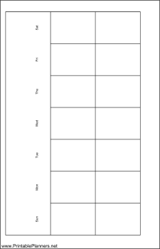 Printable Small Cahier Planner Month On Two Pages Landscape - Left