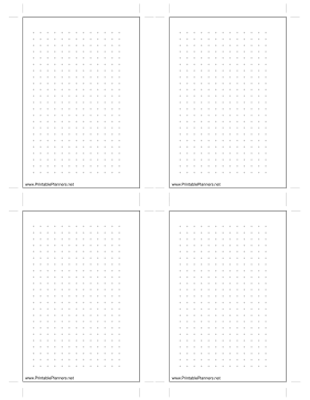 Printable Small Dot Grid Left