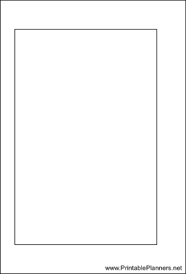 Printable Small Organizer Blank Page - Left
