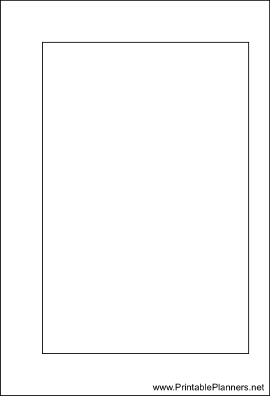 Printable Small Organizer Blank Page - Right