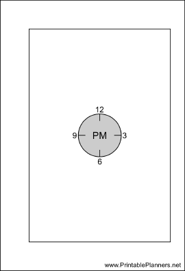 Printable Small Organizer Chronotebook Afternoon - Right