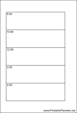 Printable Small Organizer Daily Planner-Day On A Page - Left