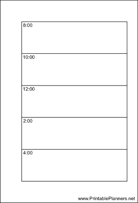 Printable Small Organizer Daily Planner-Day On A Page - Right