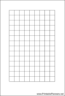 Printable Small Organizer Grid Page - Left