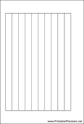 Printable Small Organizer Lined Note Page - Left (landscape)